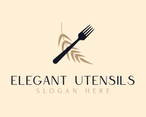 Fork Leaves Brand logo design