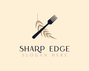 Fork Leaves Brand logo design