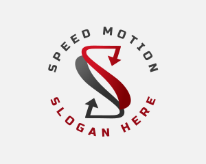 Speed Arrow Letter S  logo design