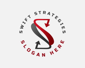 Speed Arrow Letter S  logo