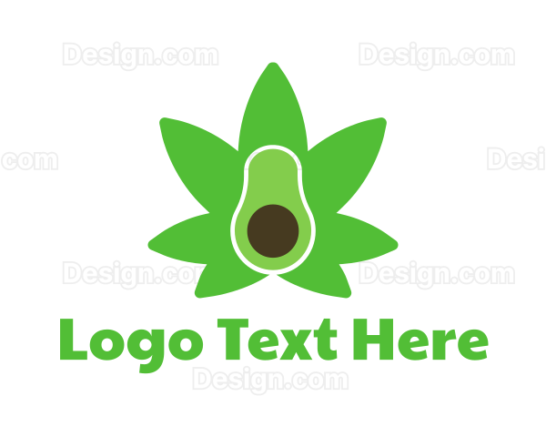 Green Avocado Cannabis Logo