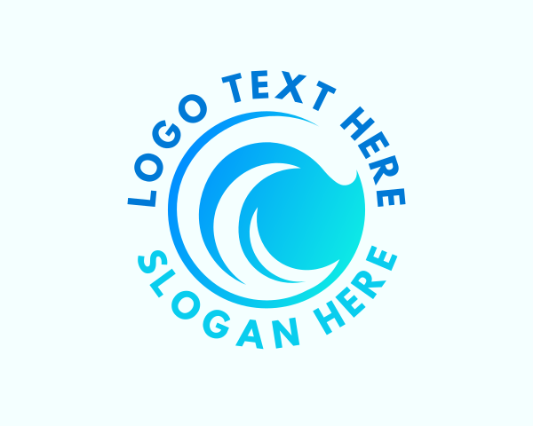 Sea Waves logo example 2