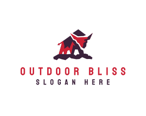 Mountain Native Bison logo design