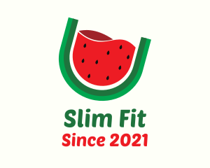 Watermelon Fruit Drink logo design