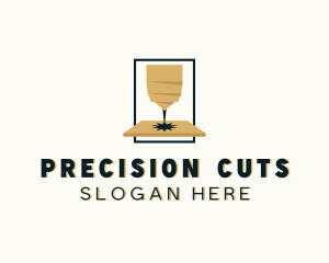 Laser Cutting Industrial Fabrication logo design