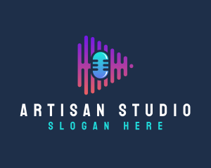 Podcast Media Studio logo design