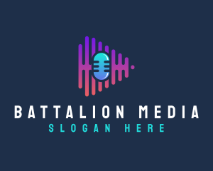 Podcast Media Studio logo design