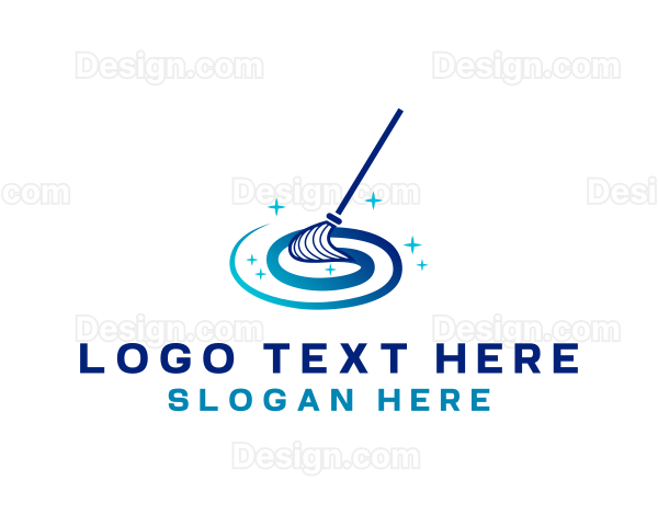 Clean Housekeeping Mop Logo