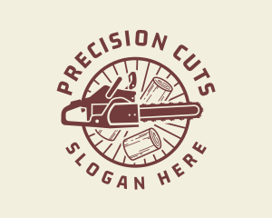 Chainsaw Wood Cutter logo