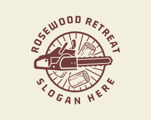 Chainsaw Wood Cutter logo