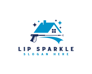 Sparkling Pressure Washer logo design