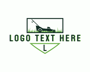 Lawn Mower Landscaping Garden logo