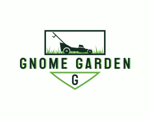 Lawn Mower Landscaping Garden logo design