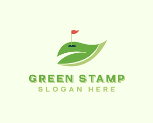 Leaf Golf Nature logo design