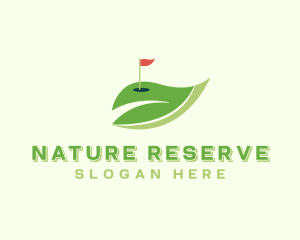 Leaf Golf Nature logo design