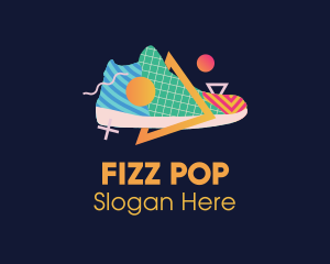 Sneaker Pop Art logo design