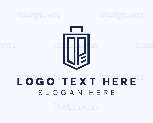 Luggage Suitcase Letter DP Logo