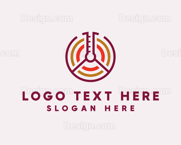 Chemistry Temperature Target Logo