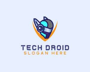 Cyber Robotic Avatar logo design