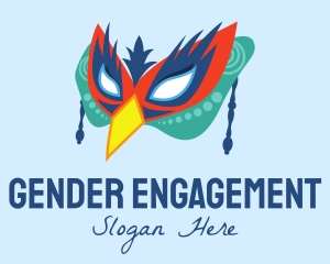 Festive Bird Mask logo