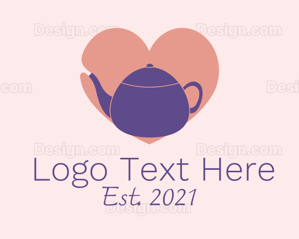 Violet Teapot Love Logo