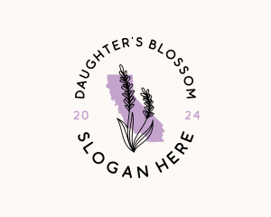 California Lavender Flower logo design