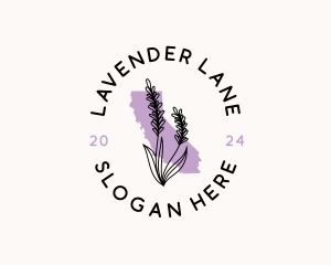 California Lavender Flower logo design