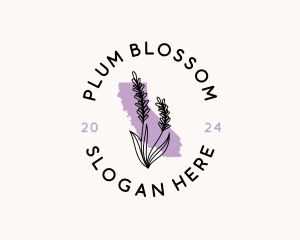 California Lavender Flower logo design