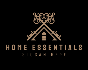 Home Roof Key logo design