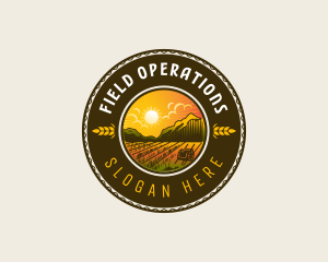 Agricultural Farm Field logo