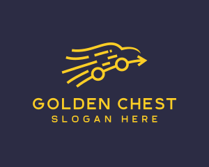 Golden Arrow Car  logo design