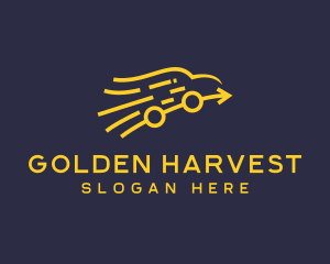 Golden Arrow Car  logo design