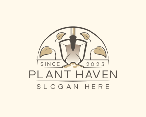 Shovel Plant Gardening logo design