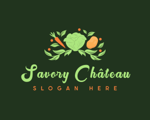 Cabbage Farm Vegan logo design