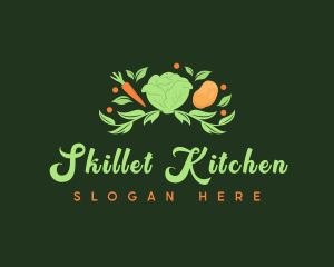 Cabbage Farm Vegan logo design