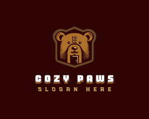 Cute Teddy Bear logo design