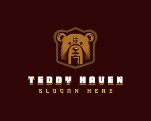 Cute Teddy Bear logo design