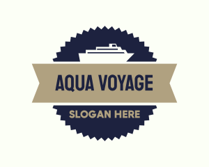 Ferry Banner Badge logo design