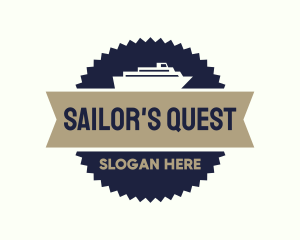 Ferry Banner Badge logo design