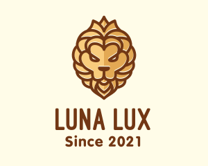 Luxe Lion Crest logo design