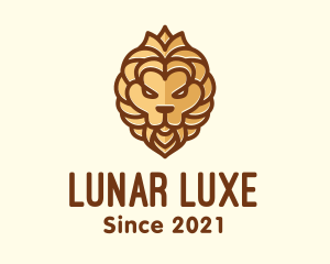 Luxe Lion Crest logo design