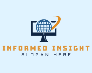 Computer Cyber Information logo design