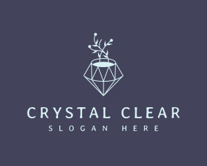 Flower Pot Diamond logo design