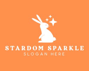 Easter Bunny Sparkle logo design