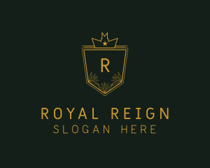 Leaf Royal Shield logo design