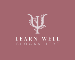 Flower Psychology Wellness logo design