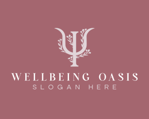 Flower Psychology Wellness logo design