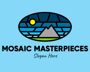 Mountain Landscape Mosaic  logo design