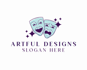 Art Theatre Mask logo design