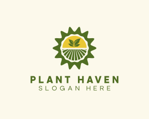 Sun Farm Planting logo design